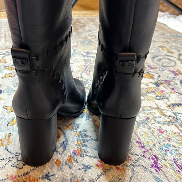 NIB Tory Burch Contraire 90mm Boot Golf Napa Black Size 10.5 Style 42750 - Picture 11 of 15